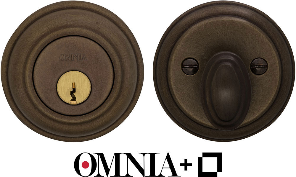 Omnia Colonial Keyless Auxiliary Deadbolt Kit powered by Level