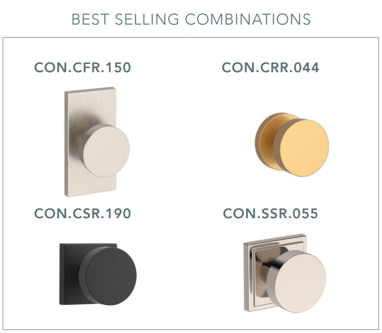 Baldwin - Reserve Collection - Interior Knobs - Contemporary Door Knob (Full Dummy)