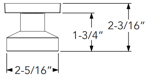 Baldwin - Reserve Collection - Interior Knobs - Contemporary Door Knob (Passage)