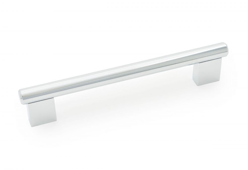RK International - Satin Nickel & Polished Chrome - Box Ends Bar Cabinet Pull