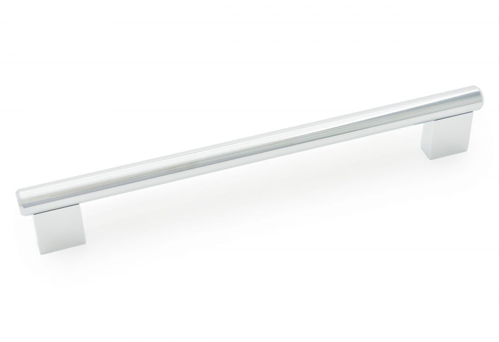 RK International - Satin Nickel & Polished Chrome - Box Ends Bar Cabinet Pull
