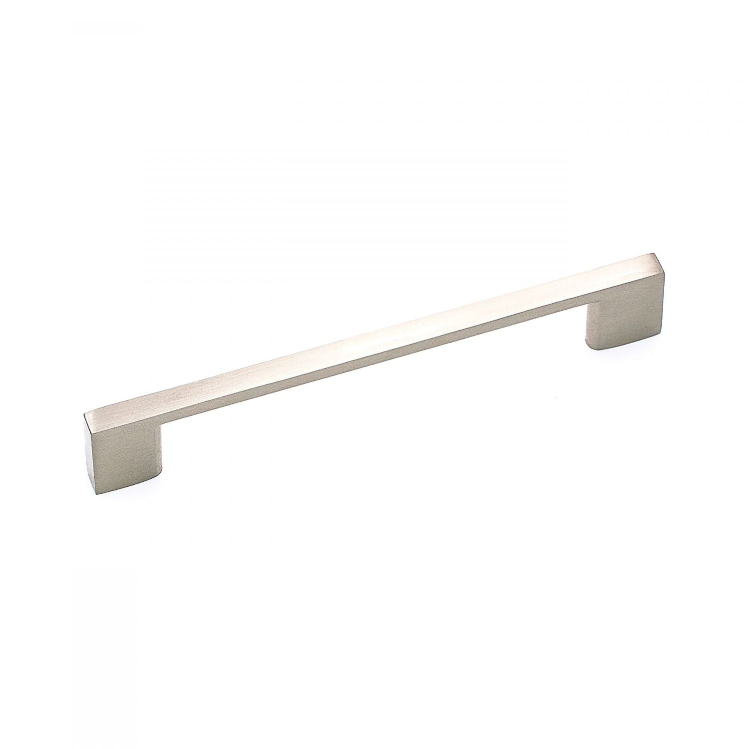 RK International - Satin Nickel & Polished Chrome - Square Box Rail Bar Cabinet Pull