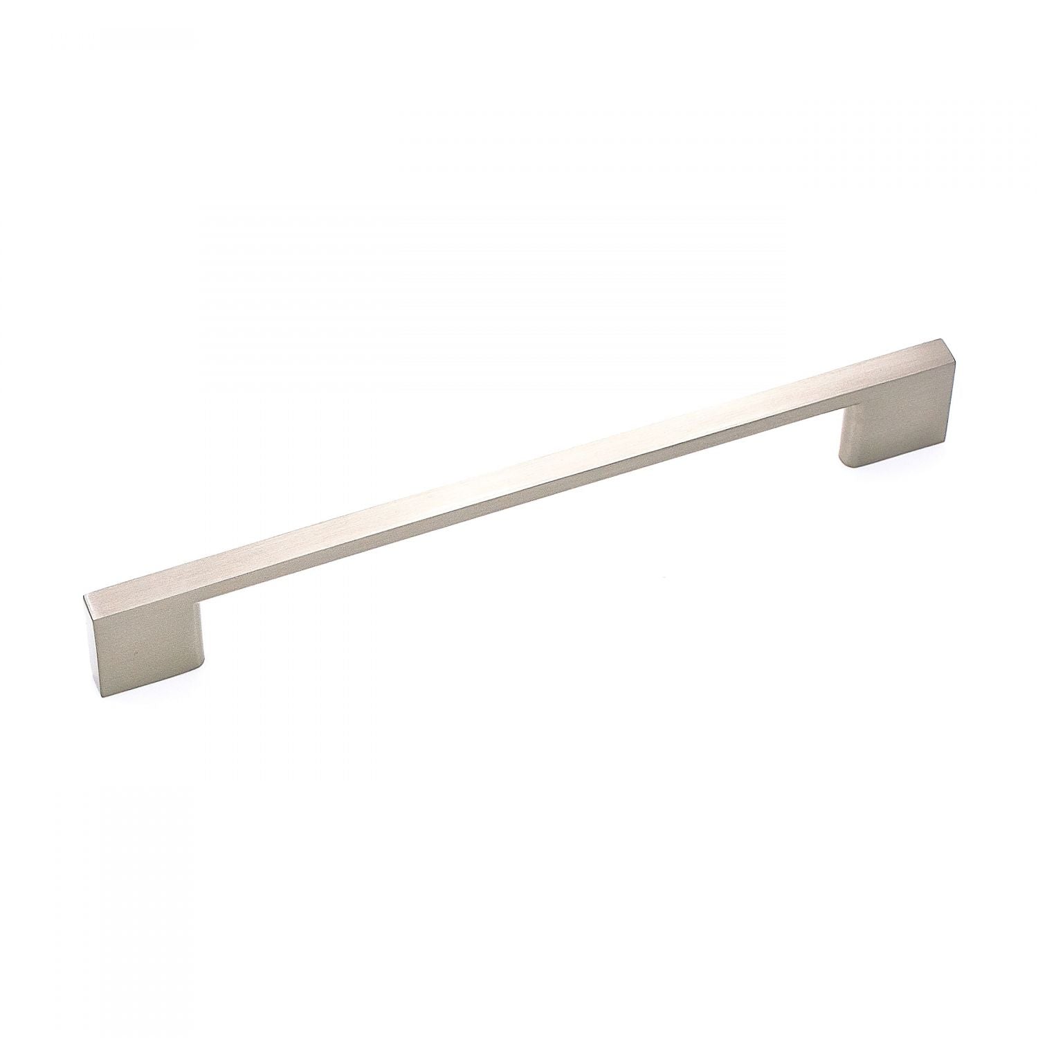 RK International - Satin Nickel & Polished Chrome - Square Box Rail Bar Cabinet Pull