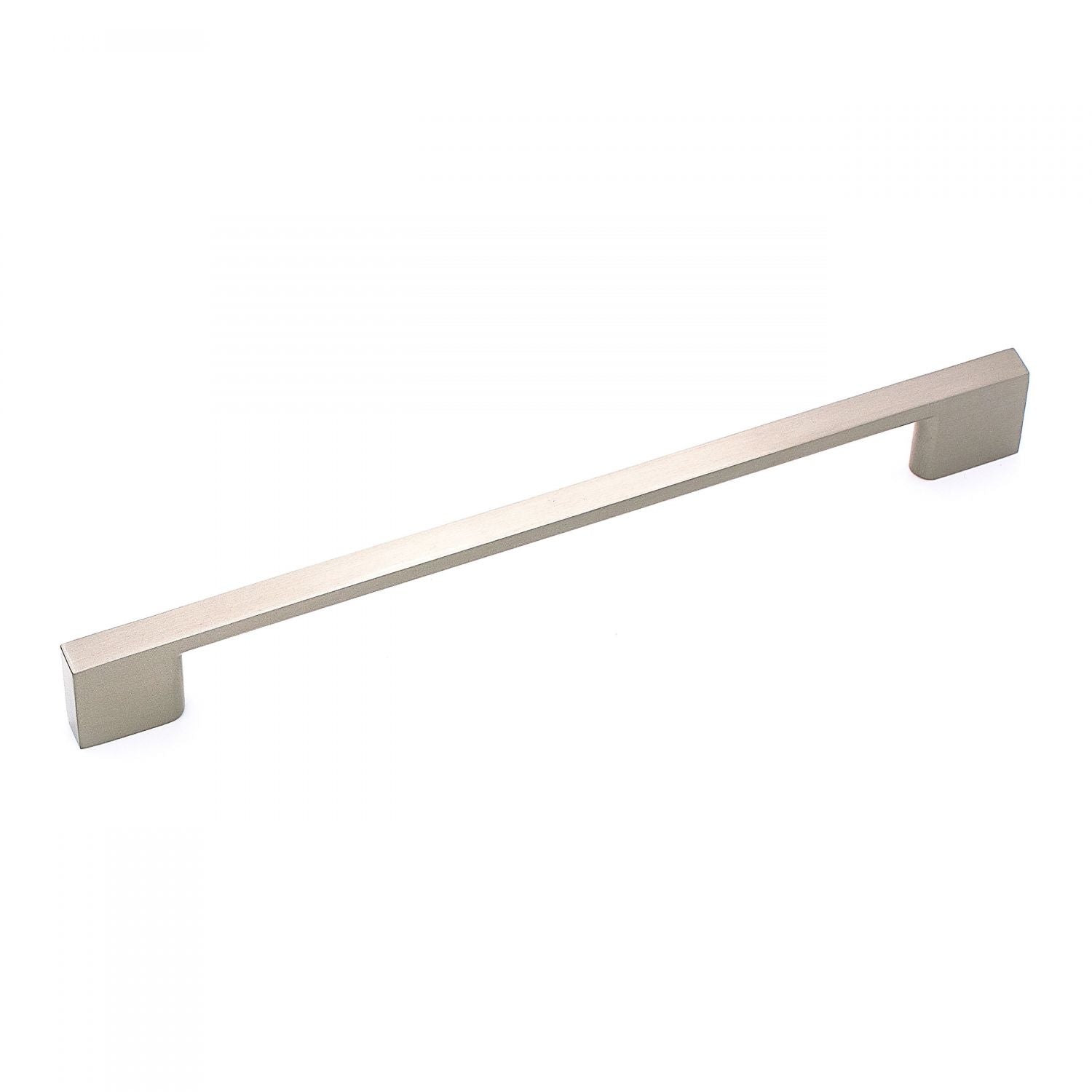 RK International - Satin Nickel & Polished Chrome - Square Box Rail Bar Cabinet Pull