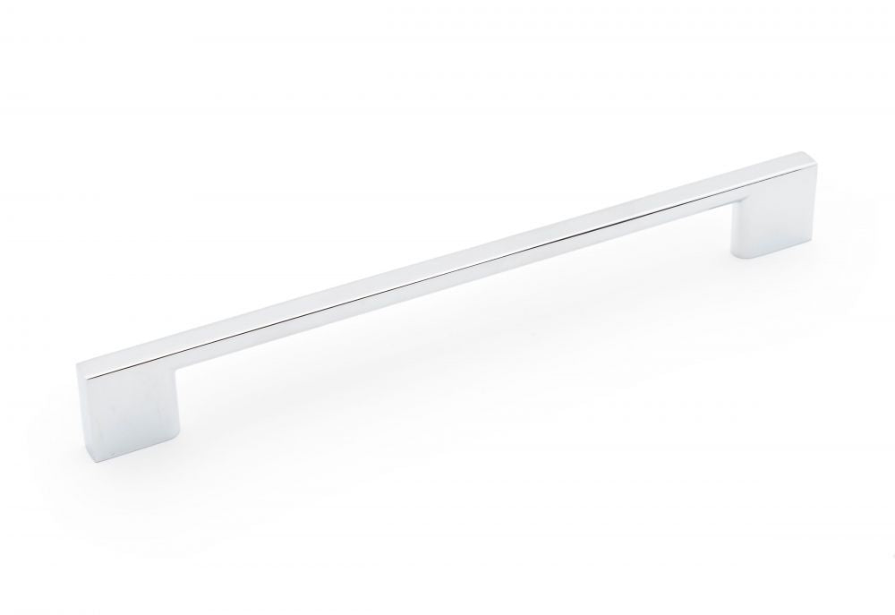 RK International - Satin Nickel & Polished Chrome - Square Box Rail Bar Cabinet Pull