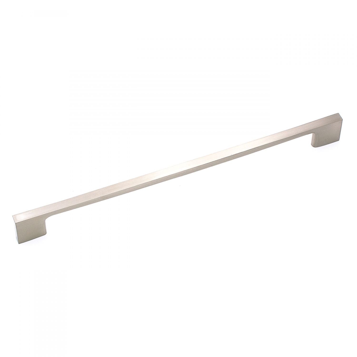 RK International - Satin Nickel & Polished Chrome - Square Box Rail Bar Cabinet Pull