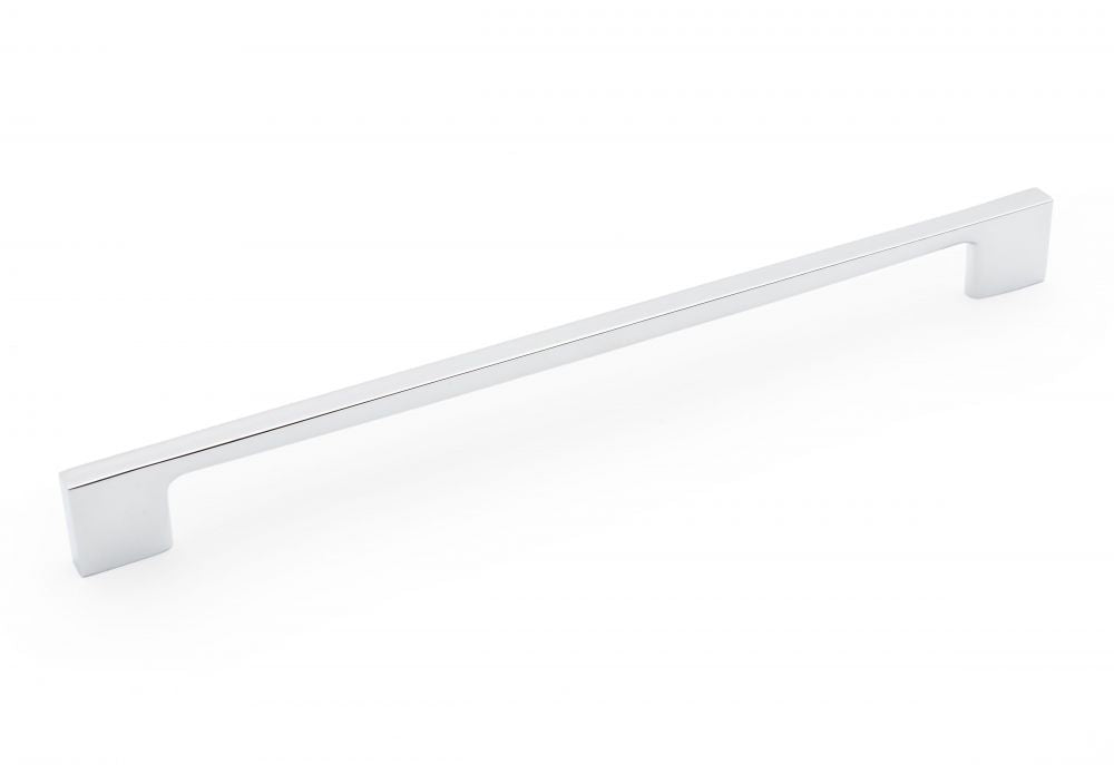 RK International - Satin Nickel & Polished Chrome - Square Box Rail Bar Cabinet Pull