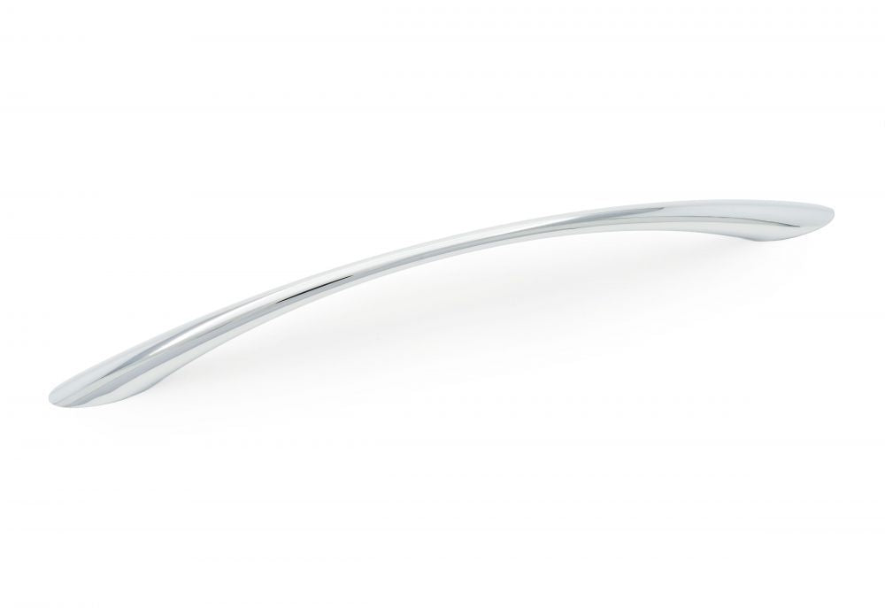 RK International - Satin Nickel & Polished Chrome - Curved Cabinet Pull