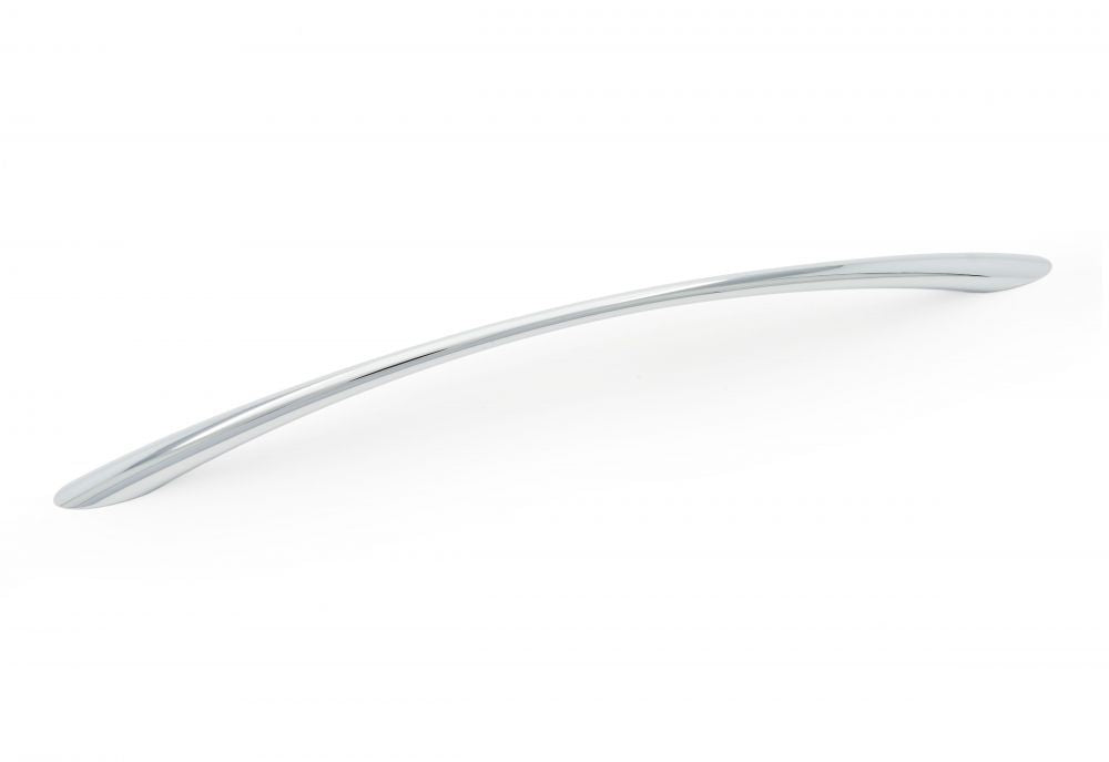 RK International - Satin Nickel & Polished Chrome - Curved Cabinet Pull