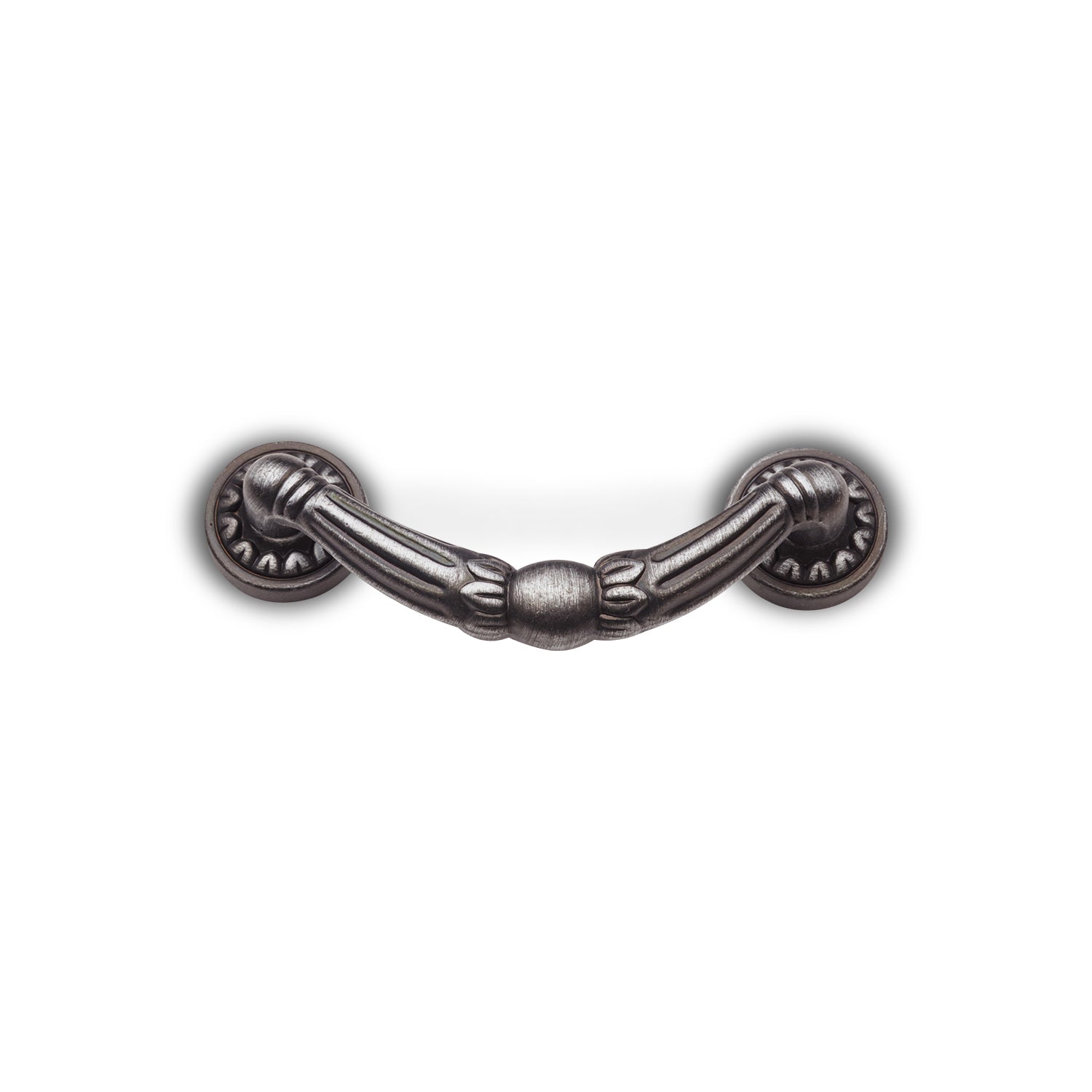 RK International - Miscellaneous Pulls - Ornate Drop Cabinet Pull with Petal Bases