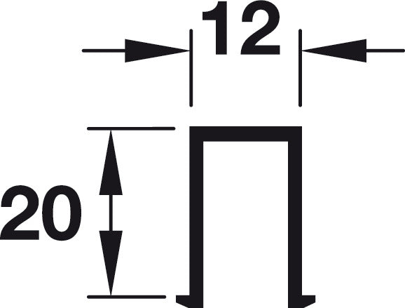 Hafele Hawa Guide Rail Glue-In For Symmetric/Telescopic/Junior