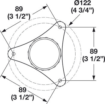 Hafele Leveler Adjustable Foot, TAG Omni Track (Per)
