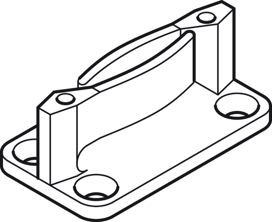Hafele HAWA Junior 120/A Sliding Door Hardware Set (Track NOT Included)