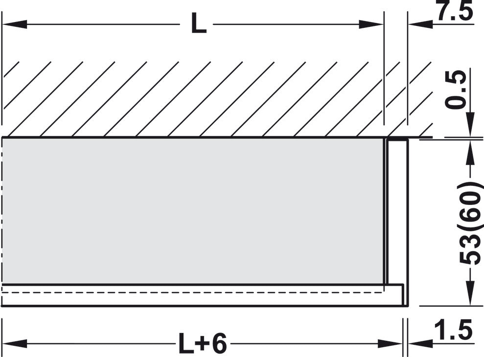 Hafele HAWA Junior 80/B (mod.) Sliding Door Hardware Set (Track NOT Included)