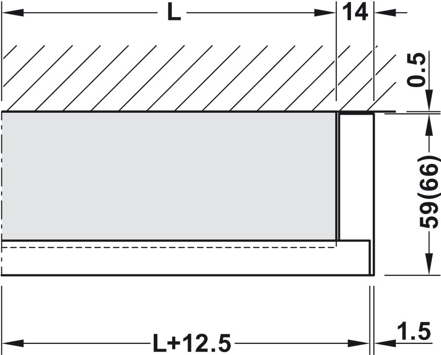 Hafele HAWA Junior 100/Z Sliding Door Hardware Set (Track NOT Included)