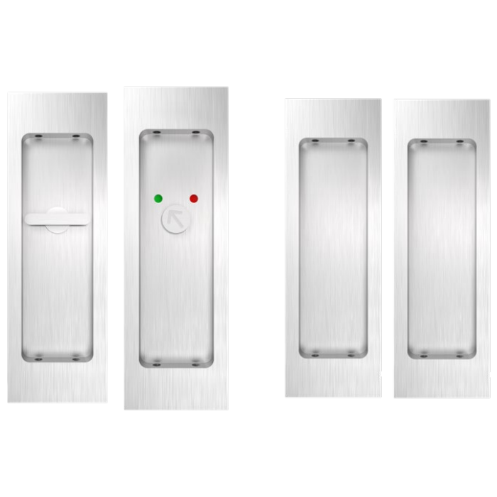 Accurate - Pocket Door Sets - Concealed Fastener Double Door (Privacy w/ Indicator)