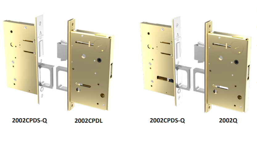 Accurate - Pocket Door Sets - Exposed Fastener Double Door (Keyed Privacy)