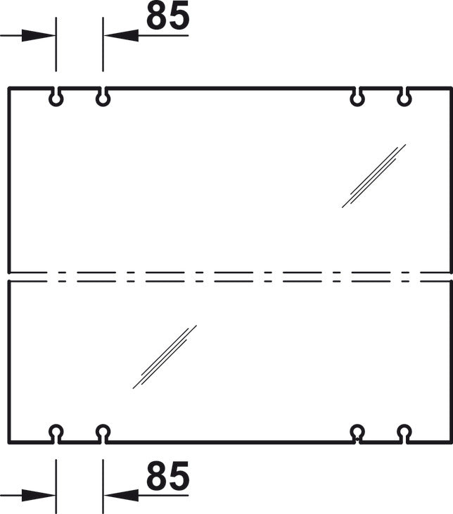 Hafele HAWA Junior 250/G Sliding Door Hardware Set (Track NOT Included)