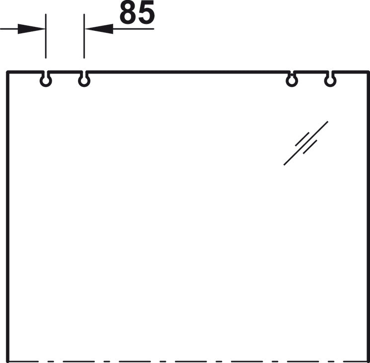 Hafele HAWA Junior 250/G Sliding Door Hardware Set (Track NOT Included)