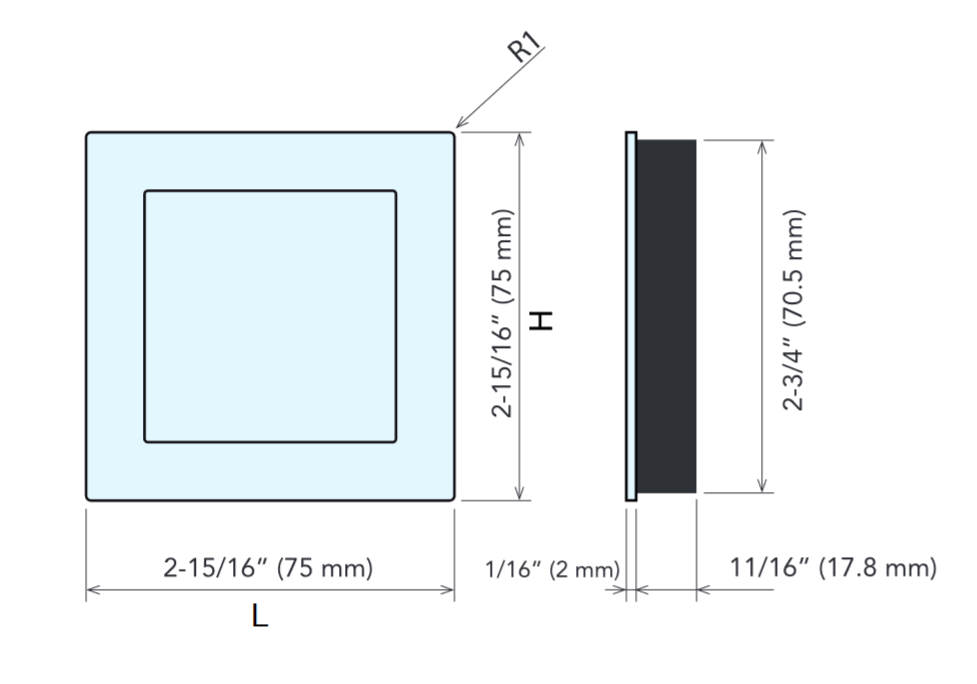 Sugatsune DSI-4501 Stainless Steel Recessed Door Pull with Flush Cover