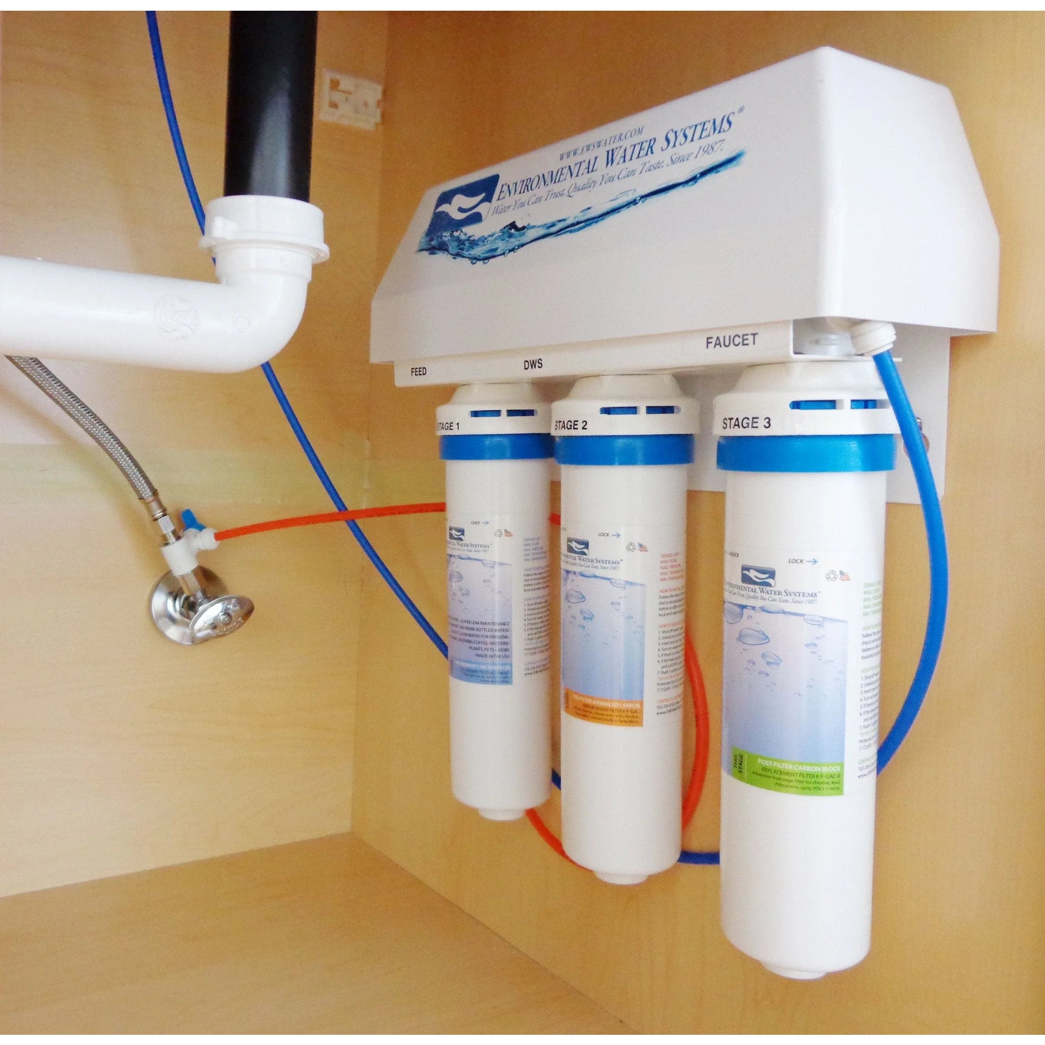 EWS - Drinking Water Systems - Essential DWS 3-Stage Filtration System (w/ Dispenser)