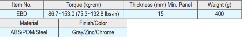 Sugatsune - Folding Bracket - Damper for EB Folding Bracket