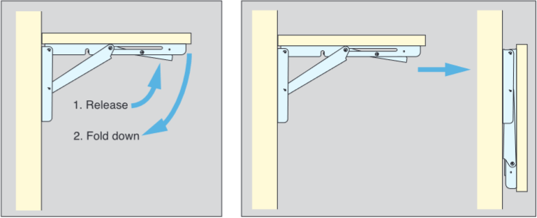 Sugatsune - Folding Bracket - EB Series Stainless Steel Folding Bracket