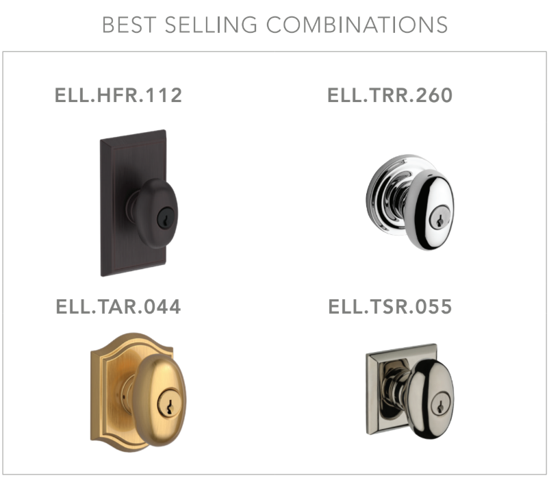 Baldwin - Reserve Collection - Keyed Knobs - Ellipse Door Knob (Entry)