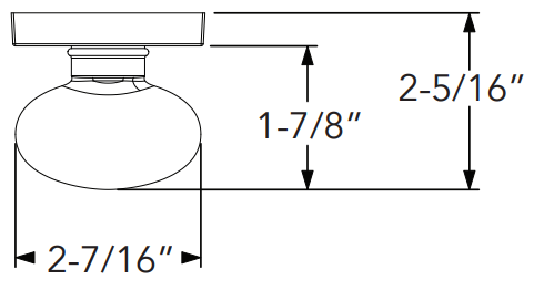 Baldwin - Reserve Collection - Interior Knobs - Ellipse Door Knob (Passage)