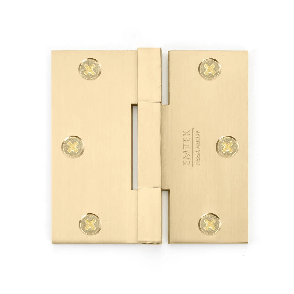 Emtek - Solid Brass Hinges - Heavy Duty Square Barrel Hinges (Pairs)