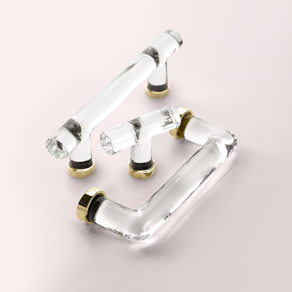 Emtek - Glass Collection - Modern Glass Bar Pull Cabinet Pull