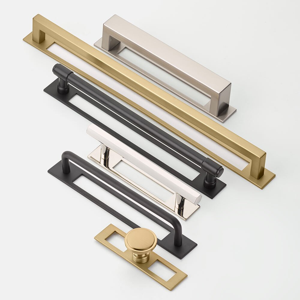 Emtek - Modern Backplate Collection - Backplate for Cabinet/Appliance Pulls