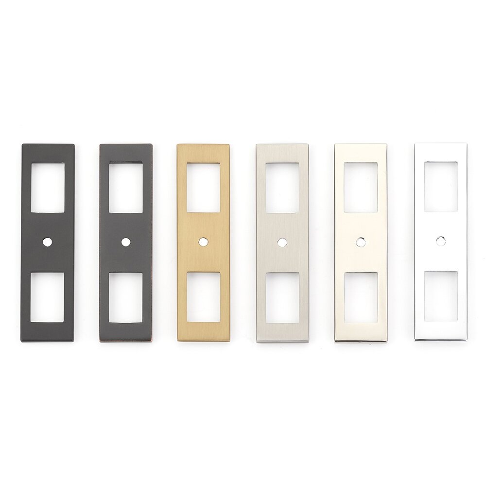 Emtek - Modern Backplate Collection - Backplate for Cabinet Knobs