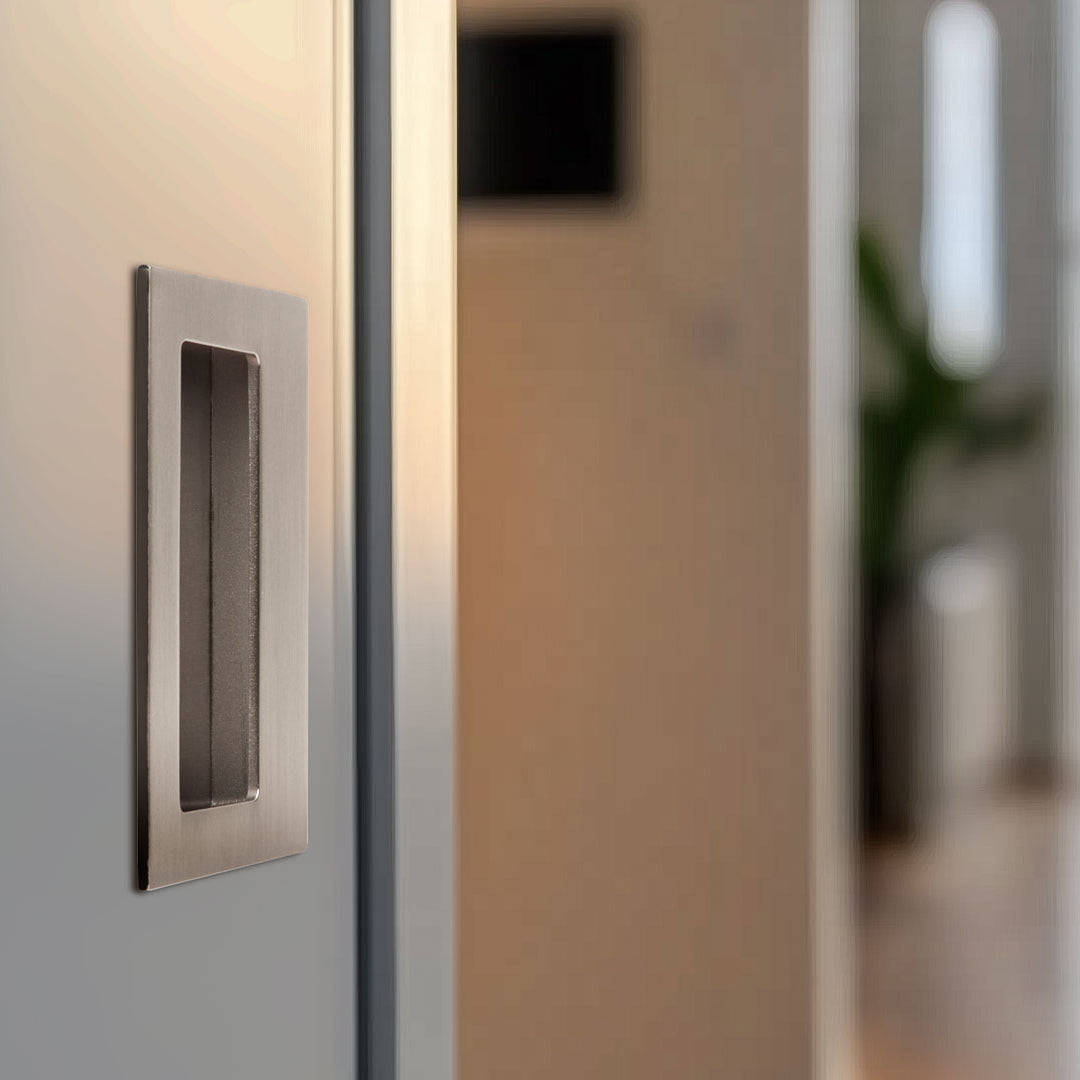 Emtek - Door Accessories - Rectangular Flush Pull w/ Offset Pocket