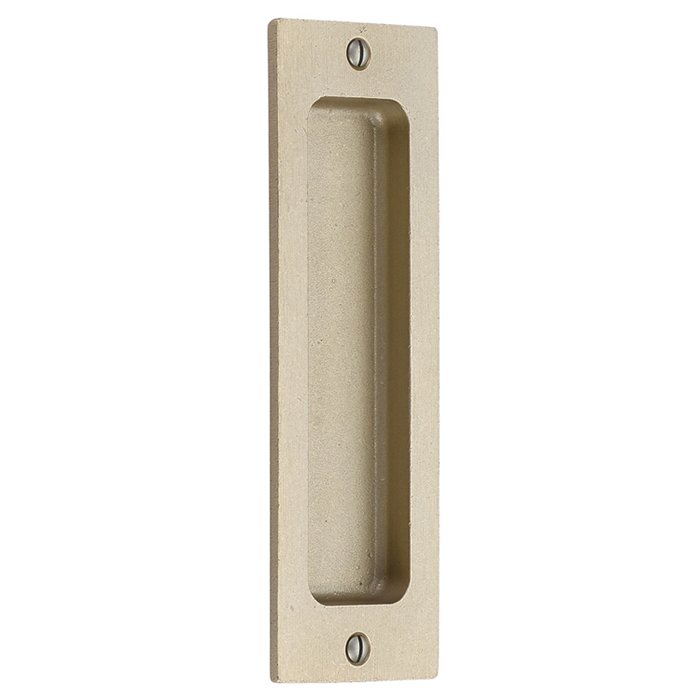Emtek - Door Accessories - Sandcast Bronze - Rustic Modern Rectangular Flush Pull