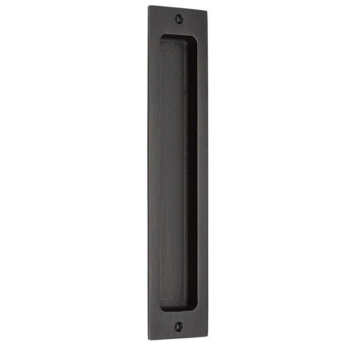 Emtek - Door Accessories - Sandcast Bronze - Rustic Modern Rectangular Flush Pull