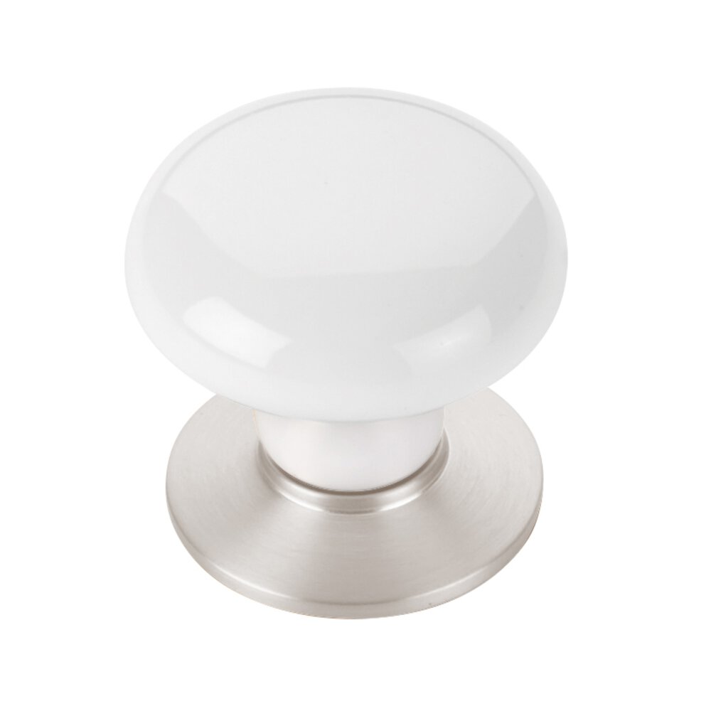 Emtek - Porcelain Collection - Ice White Porcelain Cabinet Knob