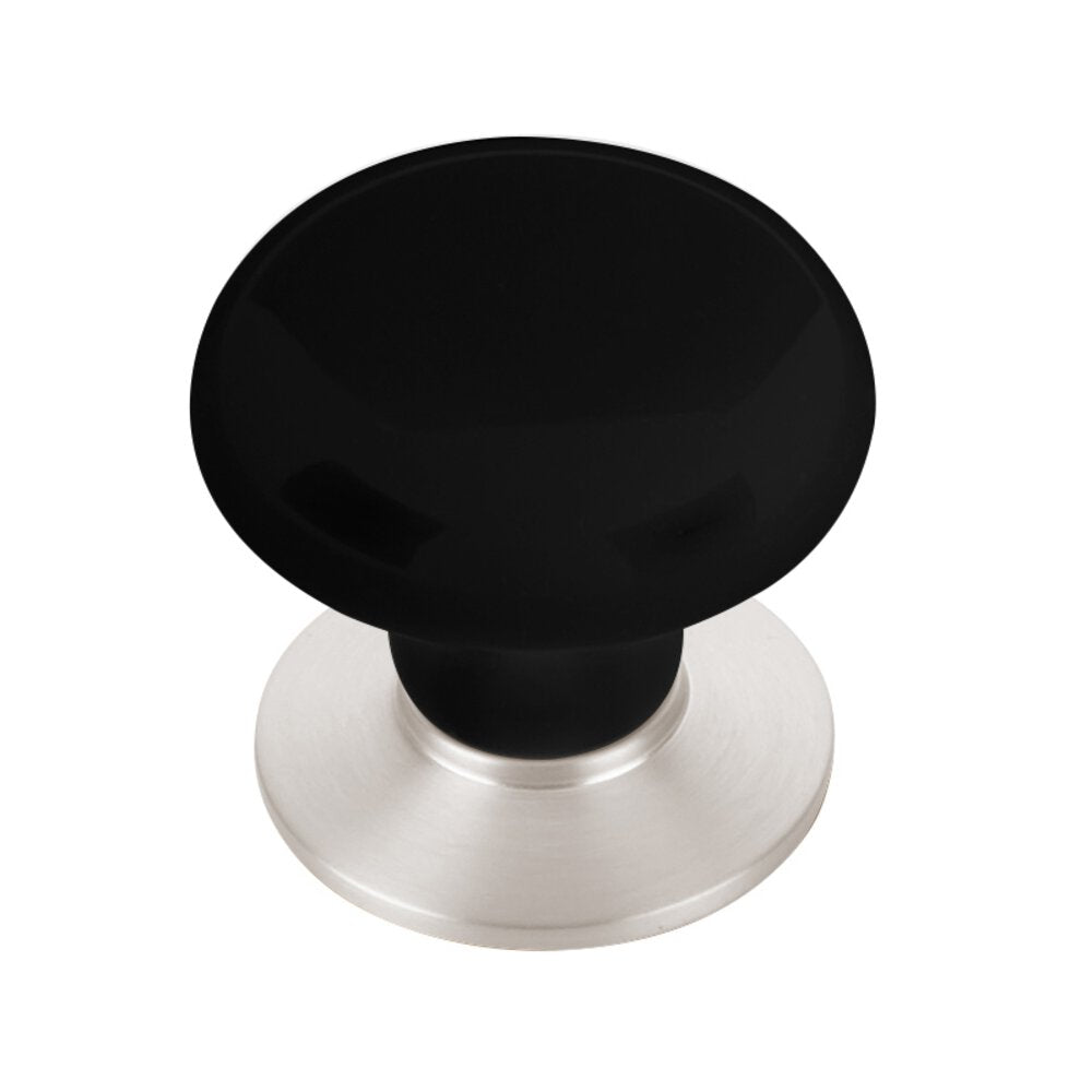 Emtek - Porcelain Collection - Ebony Porcelain Cabinet Knob