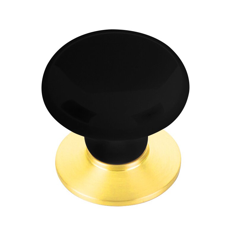 Emtek - Porcelain Collection - Ebony Porcelain Cabinet Knob