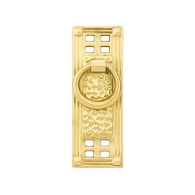 Emtek - Arts & Crafts Collection - Hammered Vertical Ring Pull