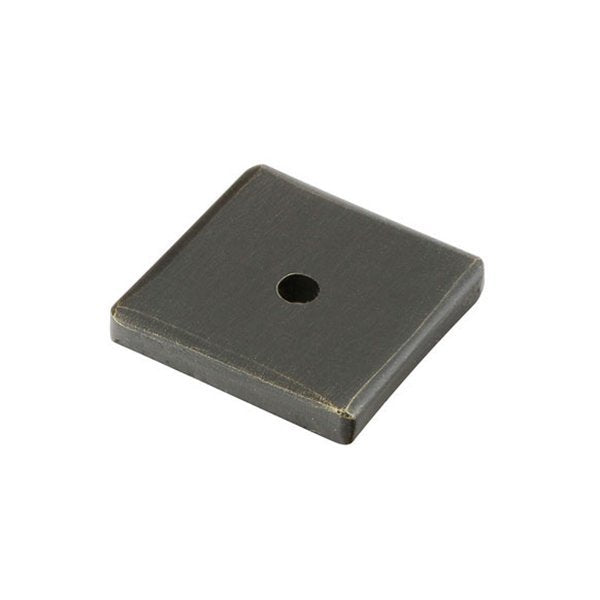 Emtek - Sandcast Bronze Collection - Square Backplate For Cabinet Knob