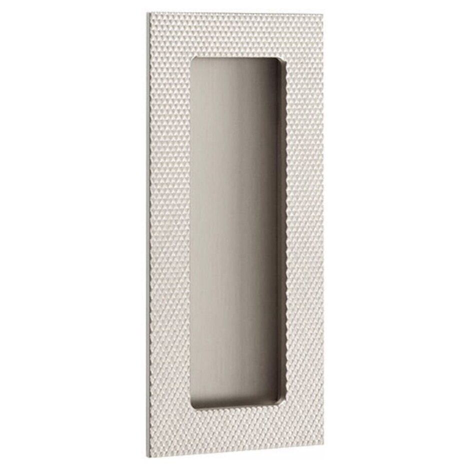 Emtek - Door Accessories - Modern Rectangular Knurled Flush Pull w/ Plain Pocket