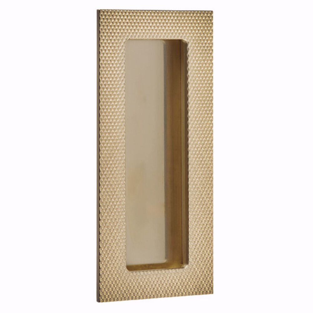 Emtek - Door Accessories - Modern Rectangular Knurled Flush Pull w/ Plain Pocket