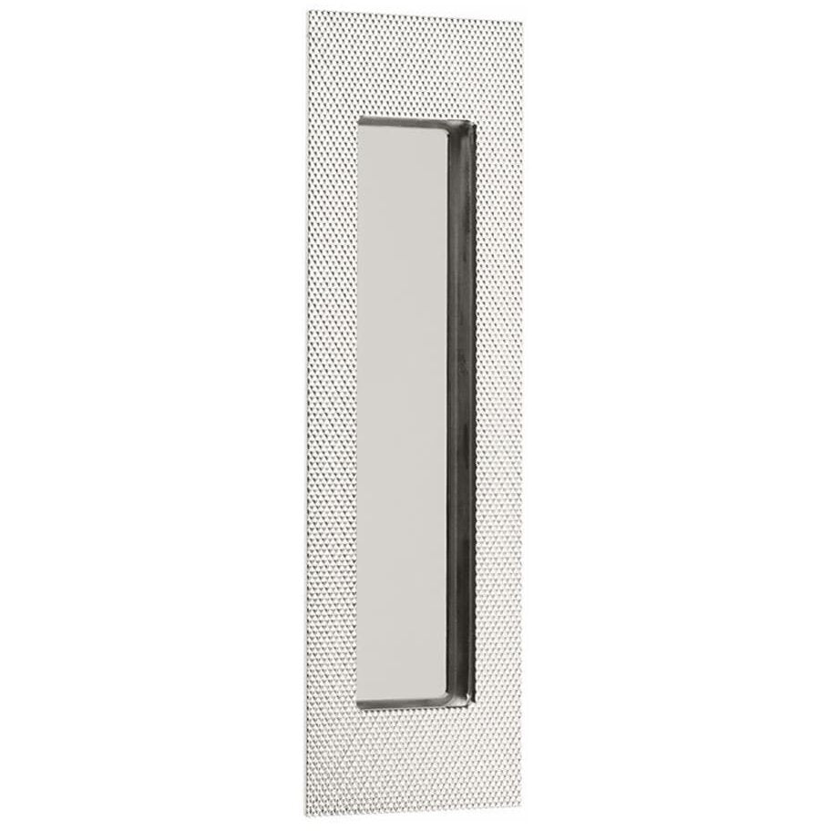 Emtek - Door Accessories - Modern Rectangular Knurled Flush Pull w/ Plain Pocket
