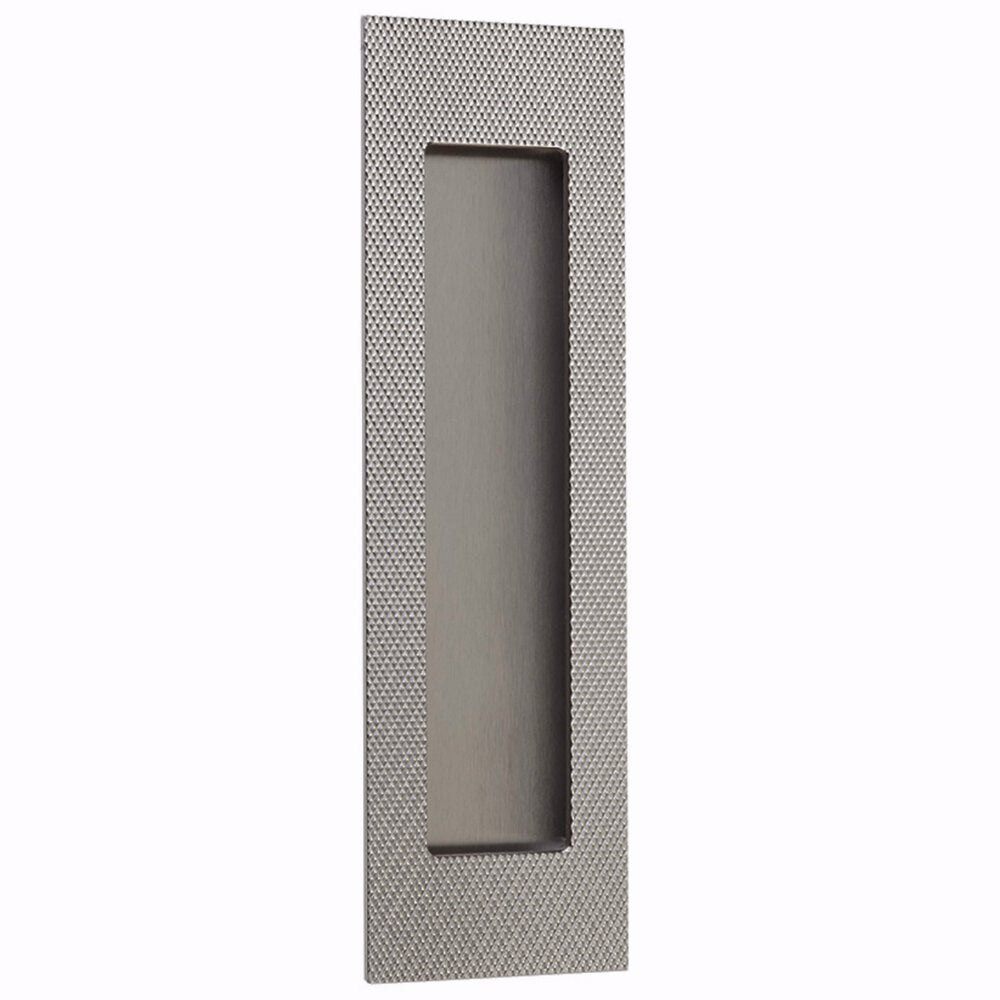 Emtek - Door Accessories - Modern Rectangular Knurled Flush Pull w/ Plain Pocket