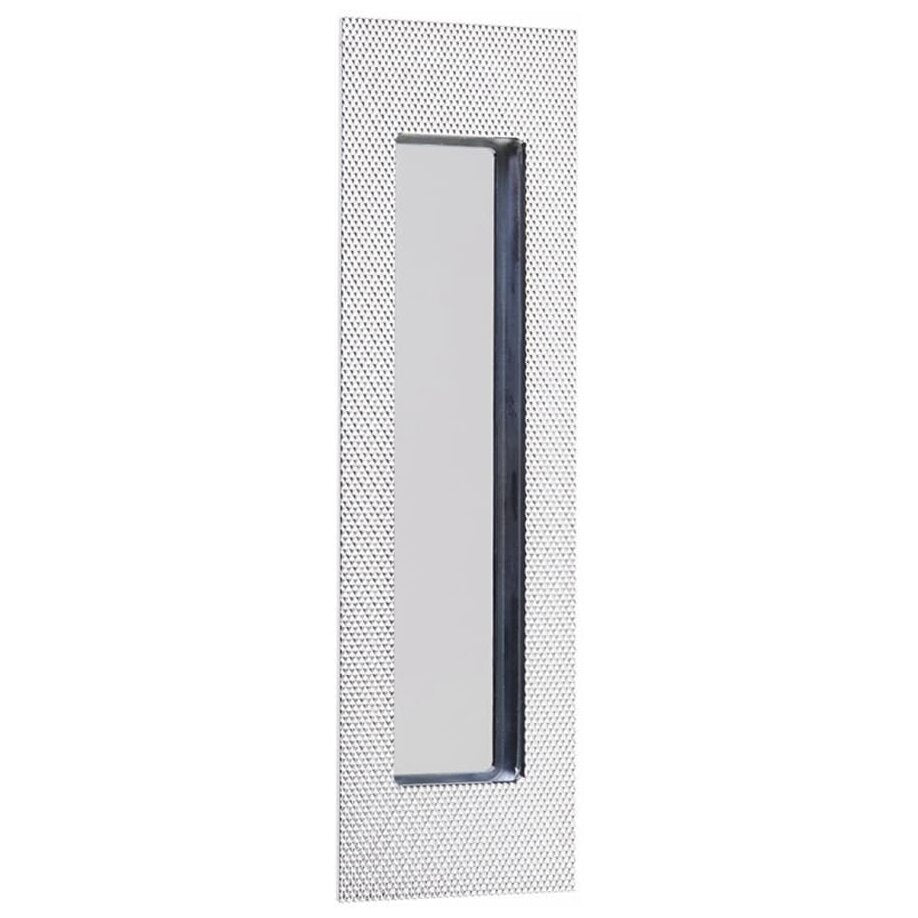 Emtek - Door Accessories - Modern Rectangular Knurled Flush Pull w/ Plain Pocket