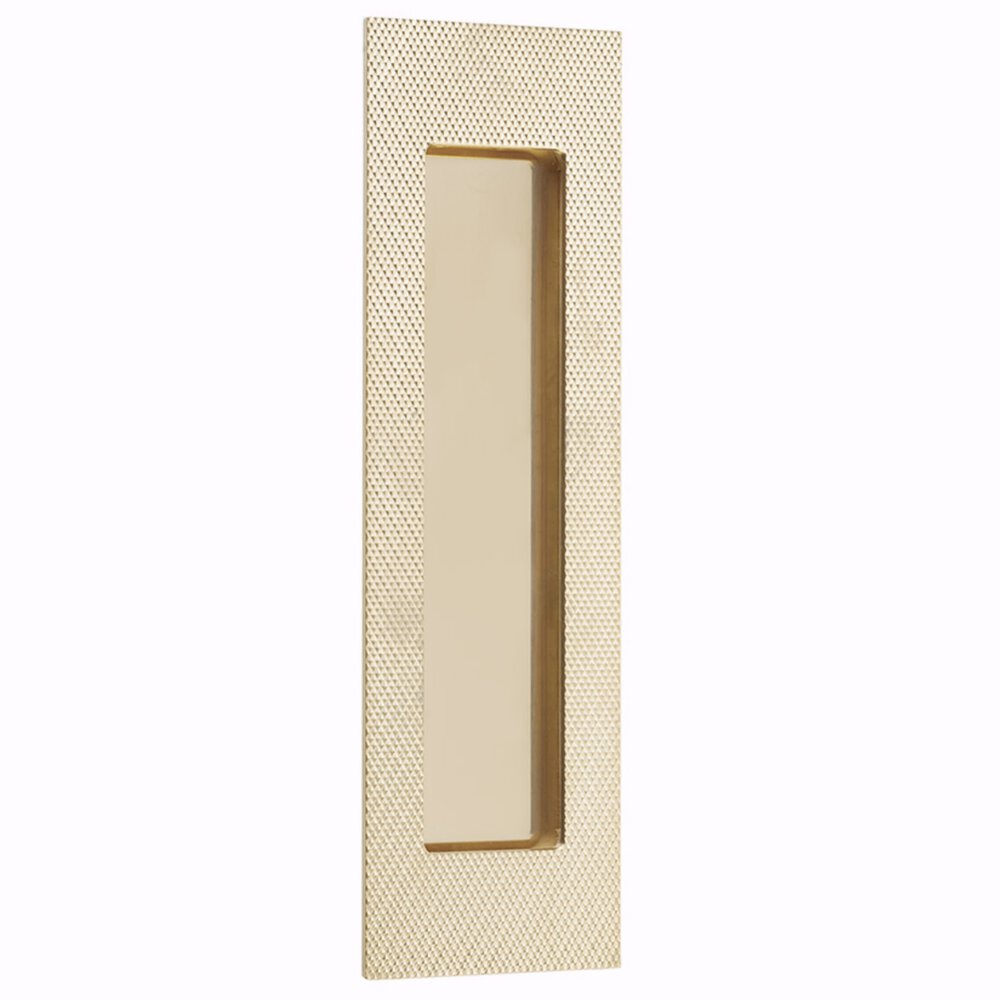 Emtek - Door Accessories - Modern Rectangular Knurled Flush Pull w/ Plain Pocket