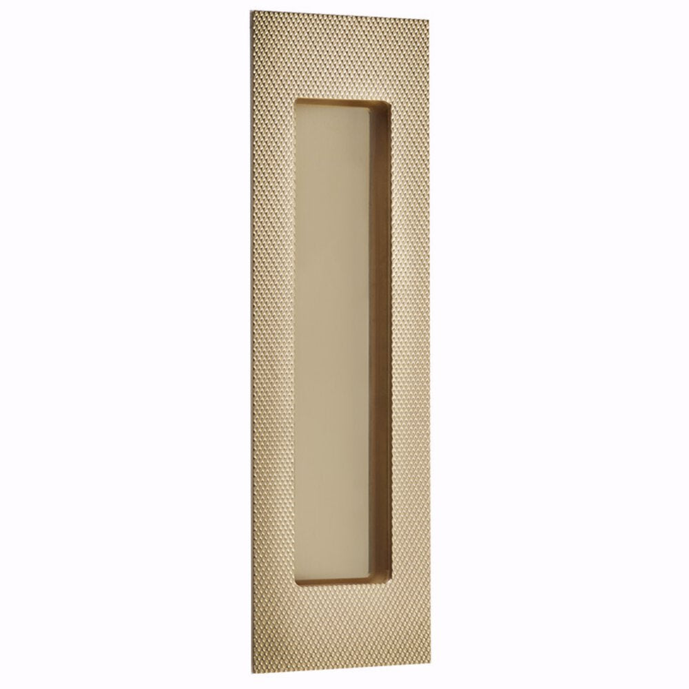 Emtek - Door Accessories - Modern Rectangular Knurled Flush Pull w/ Plain Pocket