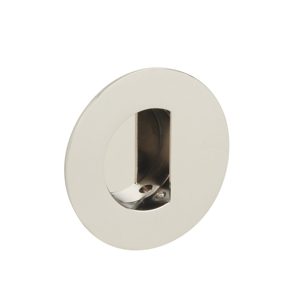 Emtek - Door Accessories - Round Flush Pull w/ Moon Pocket
