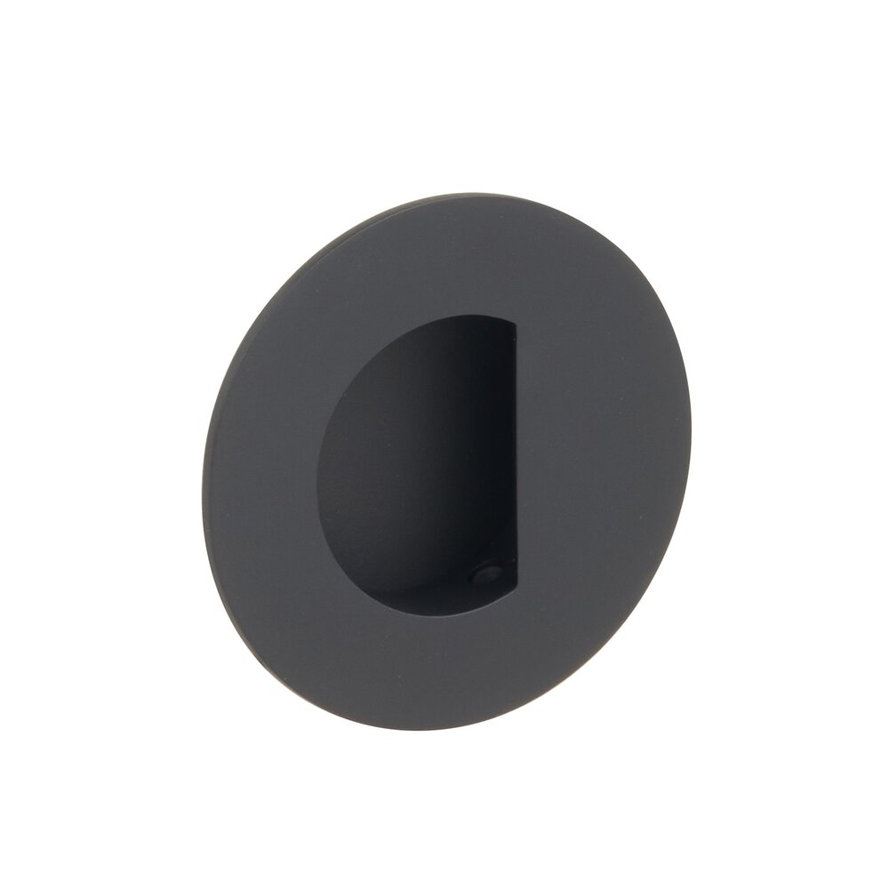 Emtek - Door Accessories - Round Flush Pull w/ Moon Pocket